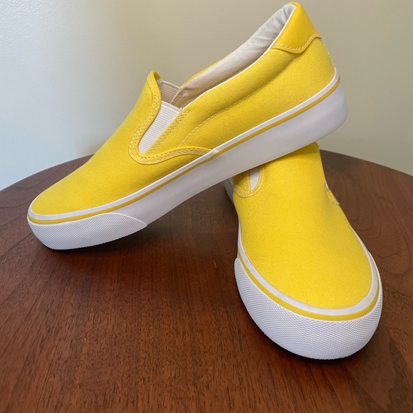 Lugz Yellow Athletic Slip-On Shoes with Canvas Upper - Picture 5 of 9